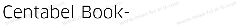 Centabel Book字体转换